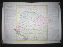 * Harta CLOUET  - Royaume de Hongrie - 1785 -  autentica foto