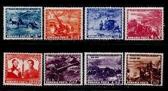 Romania 1943 - Centenarul Artileriei 8v. foto mare
