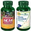 Acai Berry max 3000+Colon Cleanse-Pastile Slabire slabit, 240 capsule