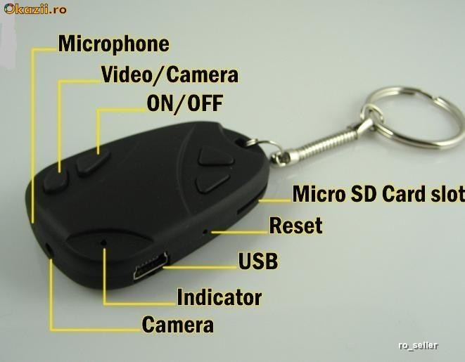 telecomanda spion cu camera foto mare