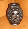 Suport lumanare / Candela aromaterapie - ceramica neagra