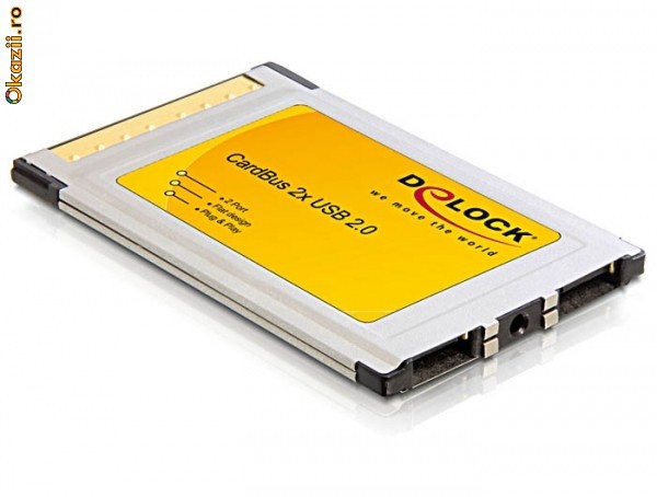 Adaptor PCMCIA CardBus la 2x USB 2.0-61745 foto mare