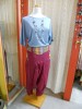 Pantaloni harem India bordo