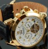 Ceas automatic CALVANEO 1583 ASTONIA GOLD nou cu eticheta in cutie lemn garantie internationala placat cu aur 18k - IN S