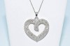 Pandantiv superb INIMIOARA ornat cu 1.6 CARATE DIAMANTE, ag925, 5.1g !!