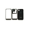 Carcasa rama fata cromata capac spate capac baterie capac acumulator Samsung I9000 Galaxy S 1 S1 SI S I neagra black neg