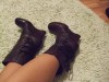 REDUCERE! cizme/botine piele maro talpa ortopedica 38