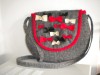 Poseta handmade cu funde colorate