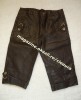 PANTALONI TREI SFERTURI SCURTI NOI PIELE ECOLOGICA MARO tip VINTAGE DAMA FEMEI BARBATI firma brand CALVIN KLEIN 2 BUZUNARE MODEL NOU SUPERBI