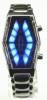 Ceas de mana-Sauron cu led-uri rosii si albastre, unisex, binar, ecran oglinda, curea metalica. Nou