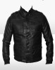 Geaca - Jacheta tip Zara Man Cambrata Neagra - Slim fit - Piele Ecologica - modele 2013 - Geci, Jachete - masuri: L, XL