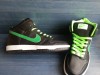 GHETE NIKE DUNK HIGH MODEL NOU NEGRU CU VERDE