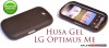 HUSA MATTE NEAGRA GEL - SILICON LG P350 OPTIMUS ME - TRANSPORT GRATUIT POSTA RO!