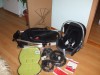 PHIL AND TEDS SMART NOU GEN QUINNY +SCAUN AUTO MAXI COSI CABRIOFIX+ADAPTORI(0-3ANI)+HUSA VERDE NOUA -VEDETI POZE