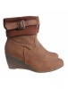 Botine TinaR cu platforma camel Sancha