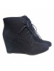 Botine TinaR negre cu platforma Beatrix