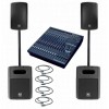 Vand sistem audio format din mixer activ Yamaha 5016CF &amp; boxe Electro Voice SB122 &amp; ZX1