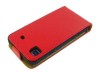 Husa Eleganta FLIP TOC Piele ROSU ROSIE RED  Samsung Galaxy S i9000 + Folie Protectie Display GRATIS