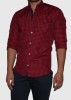 Camasa BERSKA RED SQUARES SLIM FIT - TRANSPORT GRATUIT -
