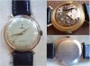 ceas elvetian TELLUS /  Grand Prix, placat cu aur, antimagnetic, de colectie