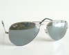 Ochelari Ray Ban lentila sticla rama argintie