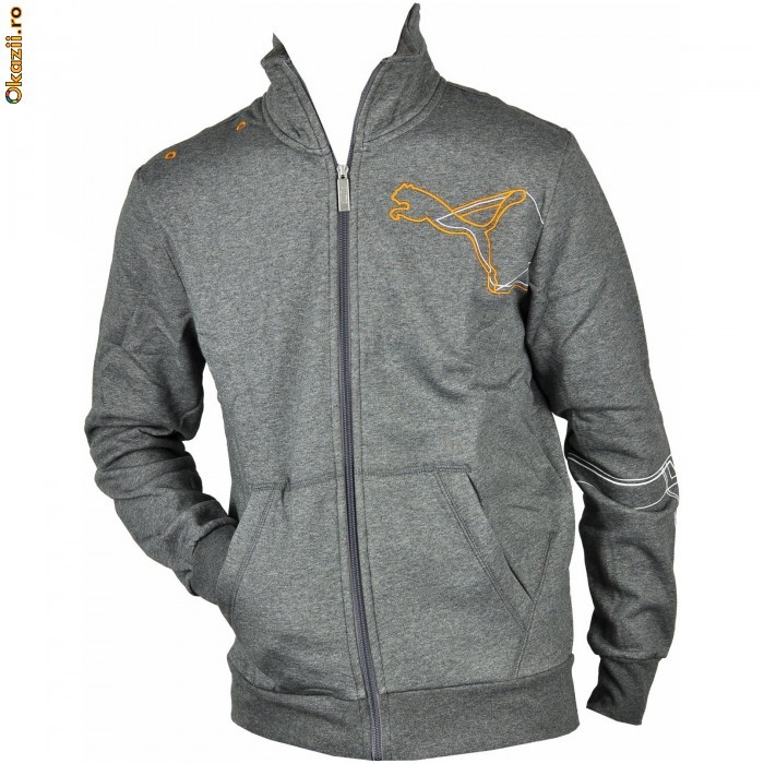 Hanorac barbati Puma Graphic Sweat JKT Fleece 81395107-5650 Marime XL foto mare Hanorac barbati Puma Graphic Sweat JKT Fleece 81395107-5650 Marime XL foto mare