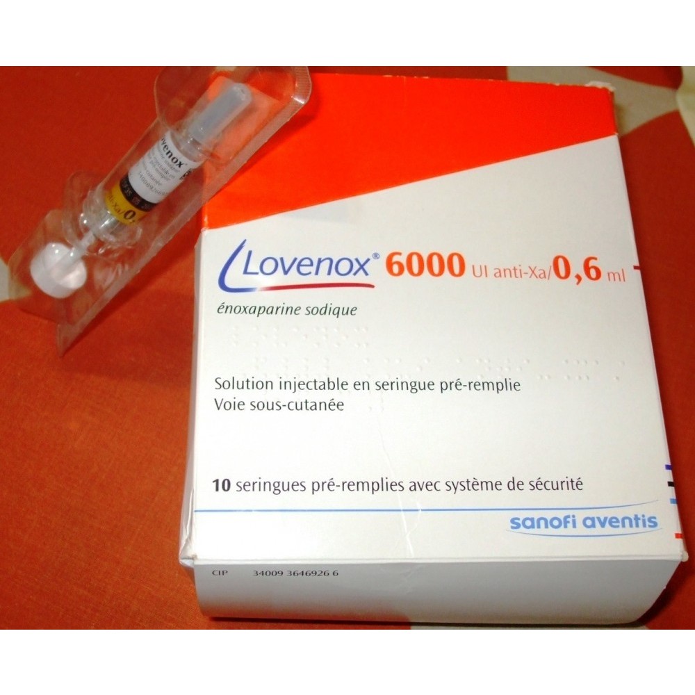Medicament anticoagulant LOVENOX ( Clexane ) 6000 UI antiXa/0, 6 ml